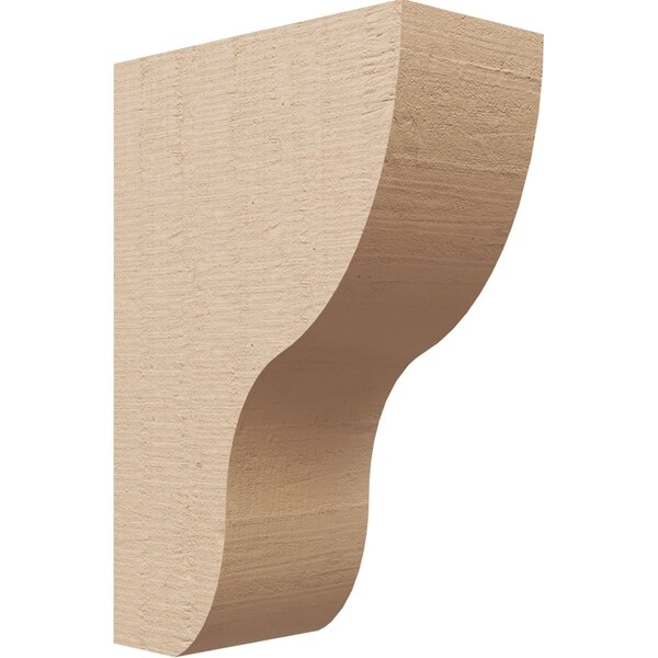 Ekena Millwork 4"W x 8"D x 12"H Classic Greensboro Rough Cedar Woodgrain TimberThane Corbel, Primed Tan CORUR04X08X12GRNRCPR - main
